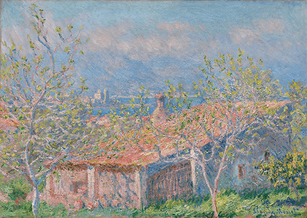 Claude Monet, Maison de jardinier à Antibes (Gardener’s House at Antibes), 1888, Cleveland Museum of Art, Ohio. Image: © Cleveland Museum of Art, Gift of Mr. and Mrs. J. H. Wade, 1916.1044